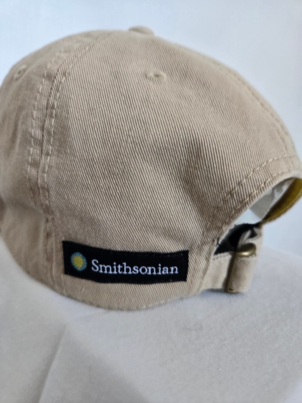 SMITHSONIAN 'SAVE THE BEES' BASEBALL CAP EMBROIDERED BEIGE ONE SIZE - Picture 11 of 15